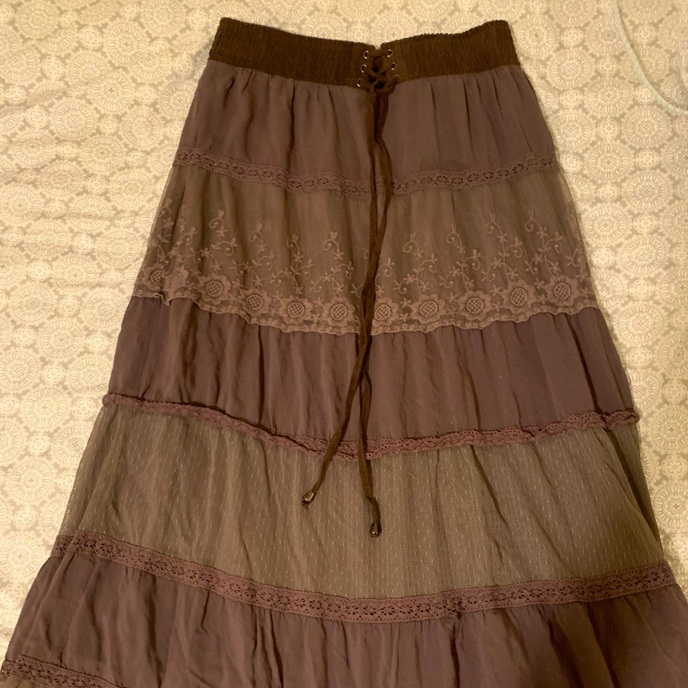 Bohemian maxi skirt